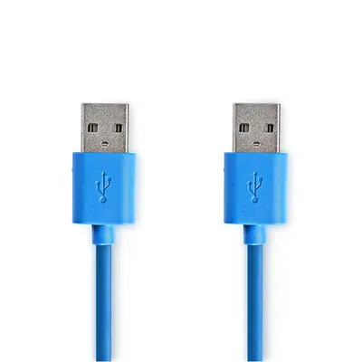 Nedis CCGP61000BU20 USB3.2 USB A dugó - USB-A dugó, 5 Gbps, 2m, (USB3.1, USB3.0, USB2.0) – 2. kép