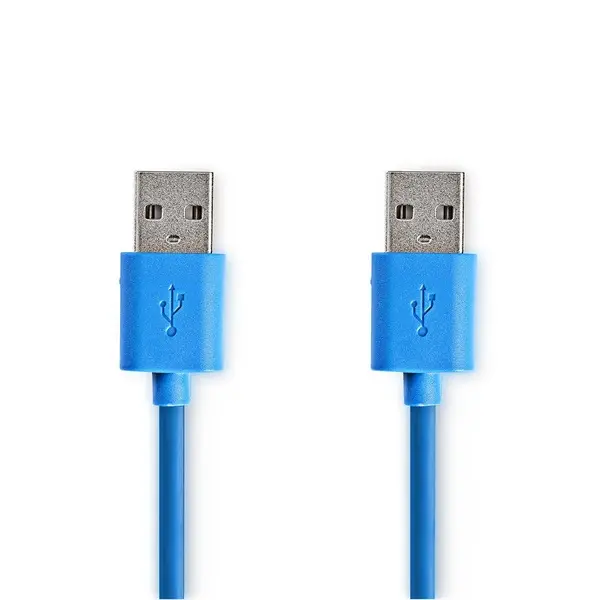 Nedis CCGP61000BU20 USB3.2 USB A dugó - USB-A dugó, 5 Gbps, 2m, (USB3.1, USB3.0, USB2.0) – 2. kép