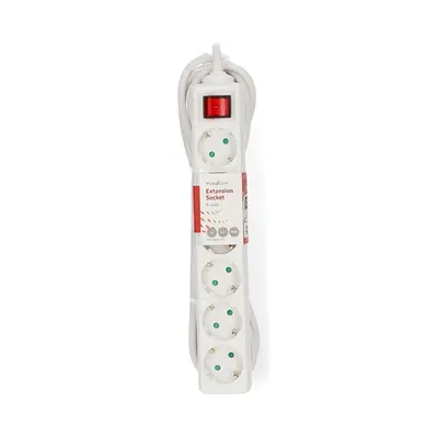 Nedis ESOC650F2WT 6 aljzatos kapcsolós (6-os) elosztó, 5 m, 3680 W, 16 A – 2. kép