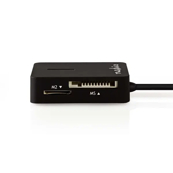 Nedis CRDRU2300BK kártyaolvasó minden az 1-ben, M2/MS/MS-PRO/MS-DUO(PRO)/MICRO-SD(HC)/SD(-HC)/MMC/RS-MMC/MINI-SD(-HC) – 3. kép