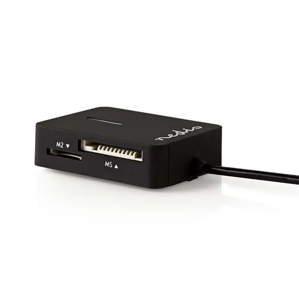 Nedis CRDRU2300BK kártyaolvasó minden az 1-ben, M2/MS/MS-PRO/MS-DUO(PRO)/MICRO-SD(HC)/SD(-HC)/MMC/RS-MMC/MINI-SD(-HC) – 4. kép