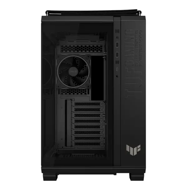 ASUS Ház TUF Gaming GT502, Tápegység nélkül, Fekete, Üvegfalú – 2. kép