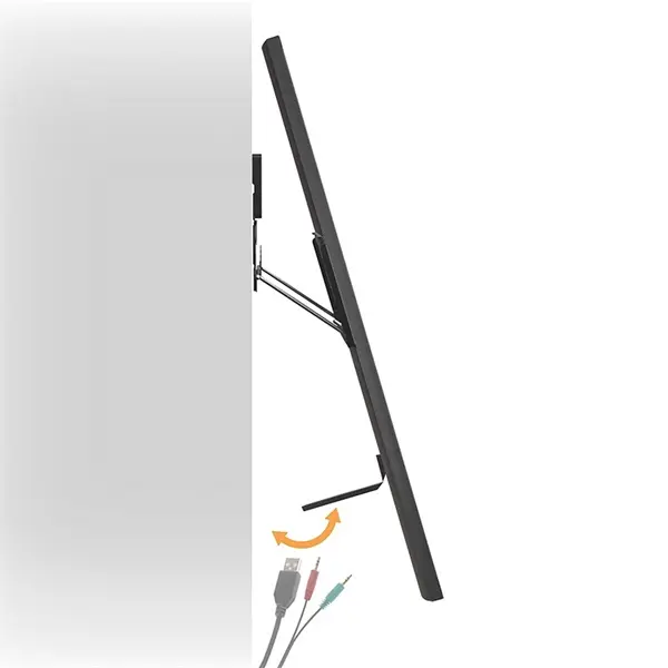 Nedis TVWM5090BK LCD TV / monitor fali tartó konzol, 43-100" Max. teherbírás: 75 kg, faltáv:9,5mm – 4. kép