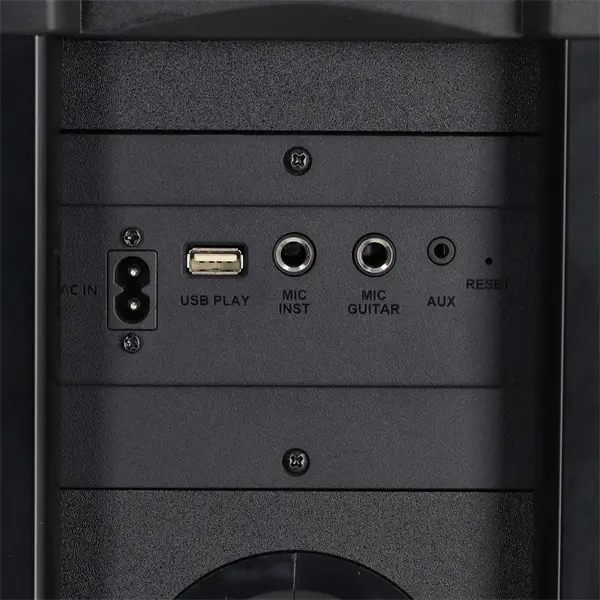Nedis SPPT2480BK bluetooth hangszóró, hangfal, 2x 5.25" mélynyomó, 2 x 2" magassugárzó, 240W, 5 óra lejátszási idő, akku – 5. kép