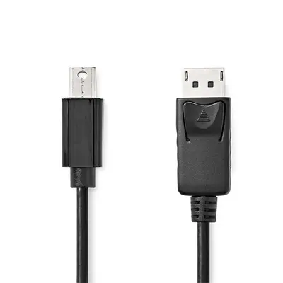 Nedis CCGL37400BK20 mini Displayport1.2 kábel, Display port dugó, 21.6 Gbps, 2m – 2. kép