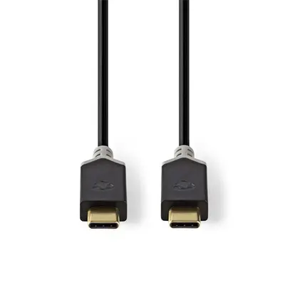 Nedis CCBW64700AT10 USB3.2 Gen 1 USB-C (USB C) dugó - dugó, 60 W, 4K@60Hz, 5 Gbps, 1m – 2. kép
