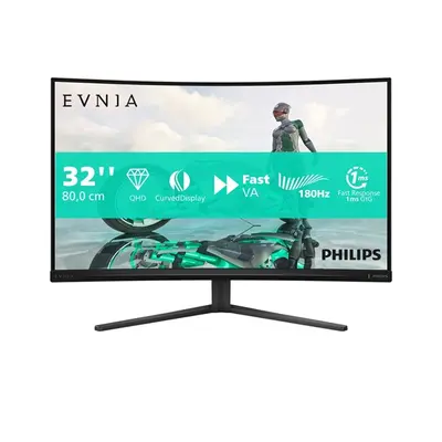 Philips EVNIA 180 Hz ívelt monitor 31,5", 32M2C3500L/00 2560x1440, 16:9, 1ms, 300 cd/m2, HDMIx2/DisplayPort