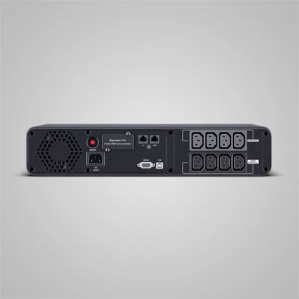 CYBERPOWER UPS 8xIEC C13 ,1xUSB 2000VA 1200W Aktív PFC, színuszus szünetmentes,LINE-INTERAKTÍV, AVR, színes LCD, rack – 2. kép