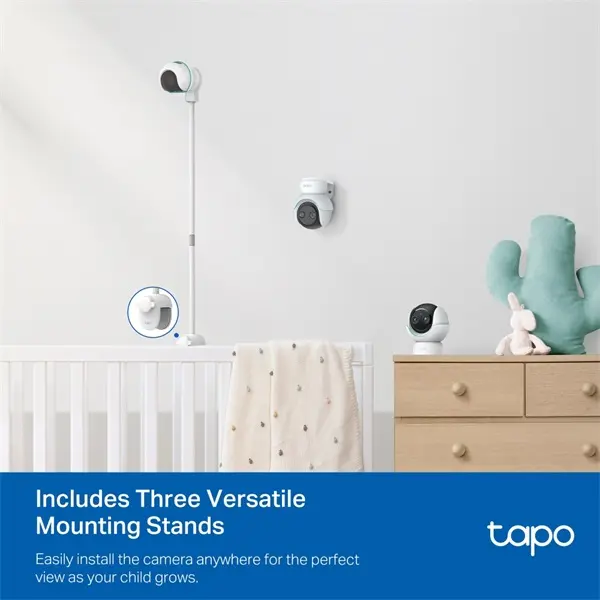 TP-LINK Wireless Kamera Cloud beltéri forgatható színes éjjellátó Smart AI Baba Monitor, TAPO C840 – 4. kép