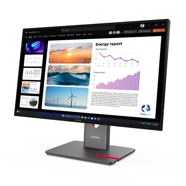 LENOVO Monitor - ThinkVision P24q-40; 23,8" QHD 2560x1440 IPS 120Hz, 16:9, 1500:1, 300cd/m2, 4ms, HDMI, DP, USB A-B-C – 3. kép