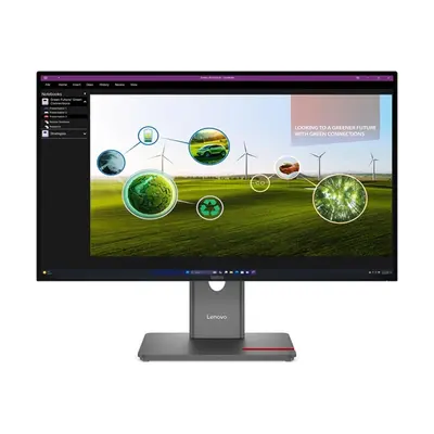 LENOVO Monitor - ThinkVision P27q-40; 27.0" QHD 2560x1440 IPS 120Hz, 16:9, 1500:1, 350cd/m2, 4ms, HDMI, DP, USB A-B-C