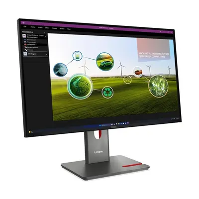 LENOVO Monitor - ThinkVision P27q-40; 27.0" QHD 2560x1440 IPS 120Hz, 16:9, 1500:1, 350cd/m2, 4ms, HDMI, DP, USB A-B-C – 2. kép
