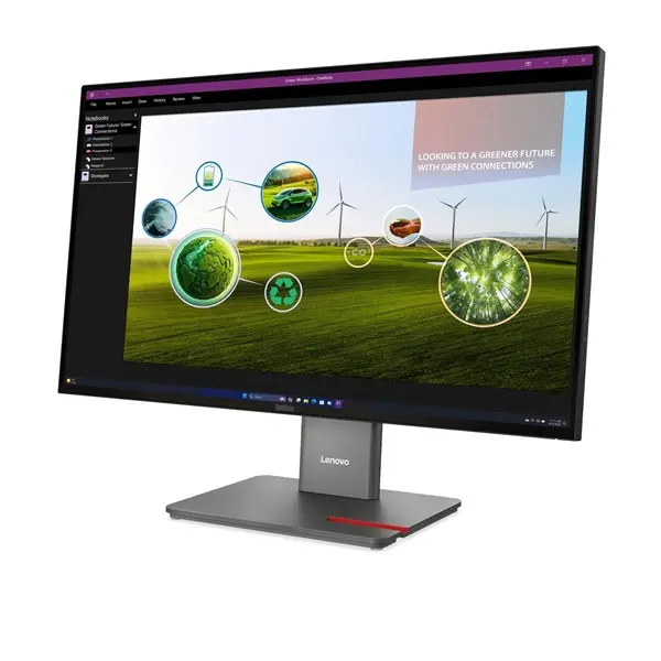 LENOVO Monitor - ThinkVision P27q-40; 27.0" QHD 2560x1440 IPS 120Hz, 16:9, 1500:1, 350cd/m2, 4ms, HDMI, DP, USB A-B-C – 3. kép