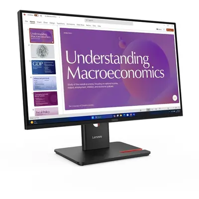 LENOVO Monitor - ThinkVision T24D-40; 23,8" FHD 1920x1080 IPS 120Hz, 16:9, 1500:1, 250cd/m2, 4ms, HDMI, DP,USB AC, RJ45 – 2. kép