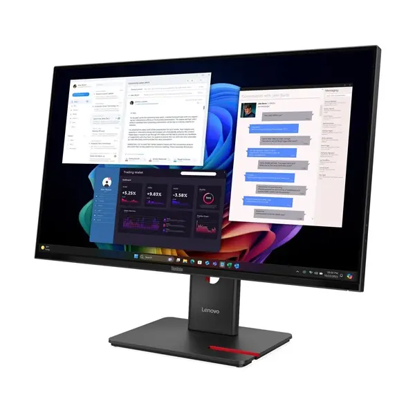 LENOVO Monitor - ThinkVision T27UD-40; 27" 4K 3048x2160 IPS 60Hz, 16:9, 1500:1, 350cd/m2, 4ms, HDMI, DP, USB AC, RJ45 – 3. kép