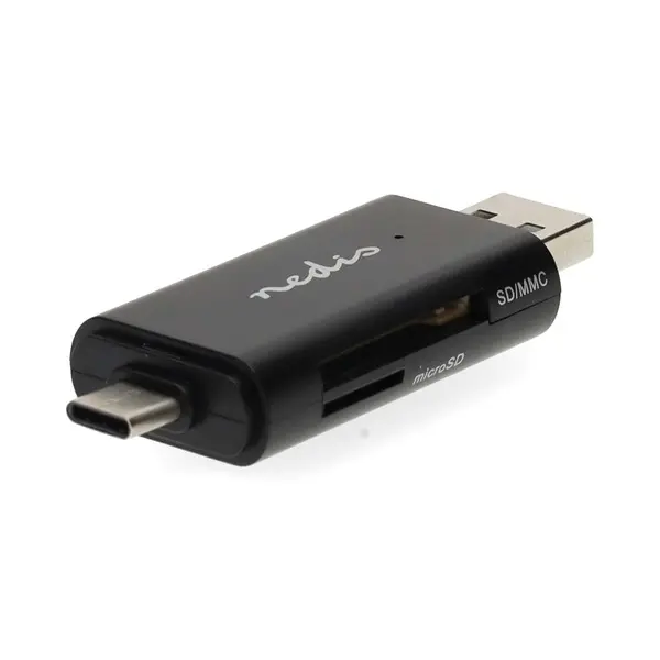 Nedis CRDRU2110BK USB2.0 - USBC kártyaolvasó microSD (TF) / microSDHC (TF) / microSDXC (TF) / SD / SDHC / SDXC – 5. kép