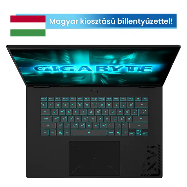 GIGABYTE GAMING A16 CVH 16" WUXGA (165Hz), Intel Core i7-13620H (10C/4.9Ghz), 16GB, 1TB SSD, RTX 5060, Magyar billentyű