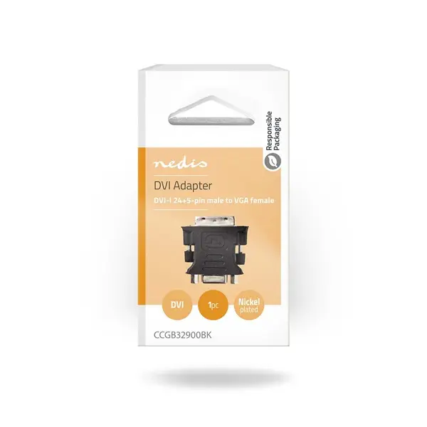 Nedis CCGB32900BK DVI-I - VGA adapter, DVI-I 24+5 Male - VGA Female – 5. kép