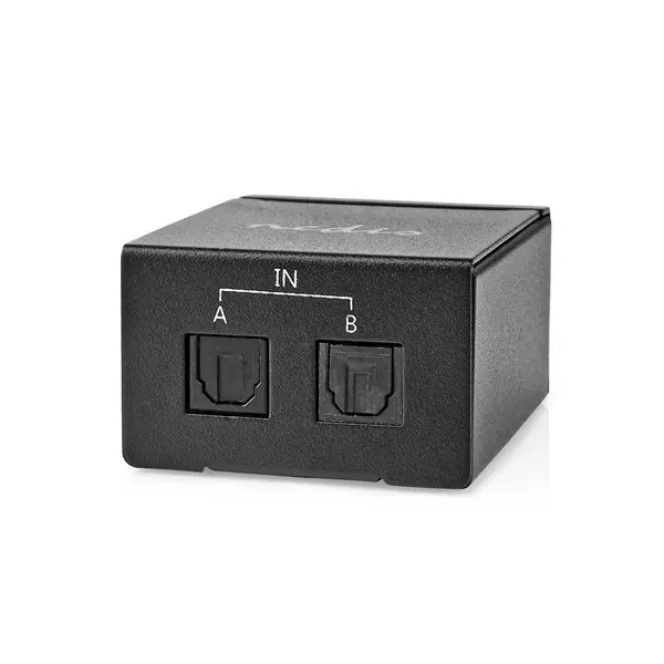 Nedis ASWI2512BK digitális audio kapcsoló 2x Toslink