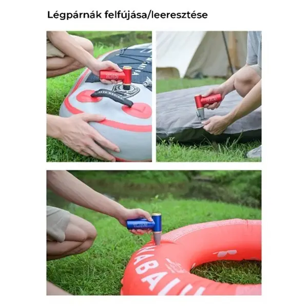 KICA FY4821 JetFan 2S KIT multifunkciós légfúvó porszívó fejjel, 117000 for. / perc, 27,5 m/s üzemidő 4,5 óra, LED piros – 3. kép