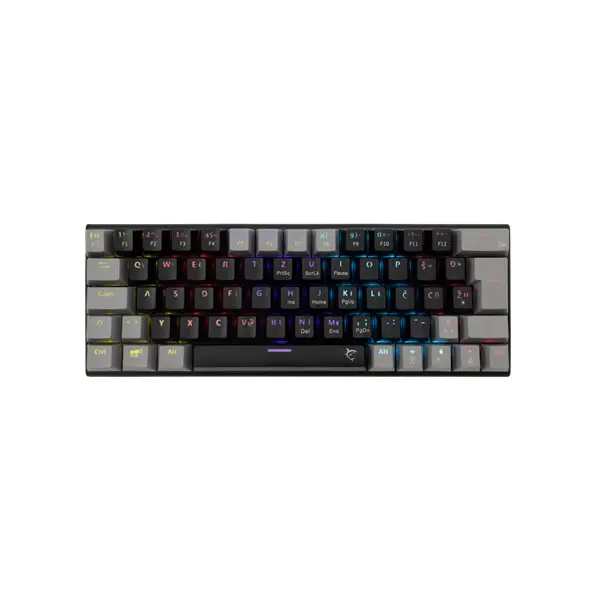WHITE SHARK GK-002123V2-B-G/BL-HU WAKIZASHI-2-B-G/BL-HU vezetékes mech.bill.fekete/szürk magyar,64 kék