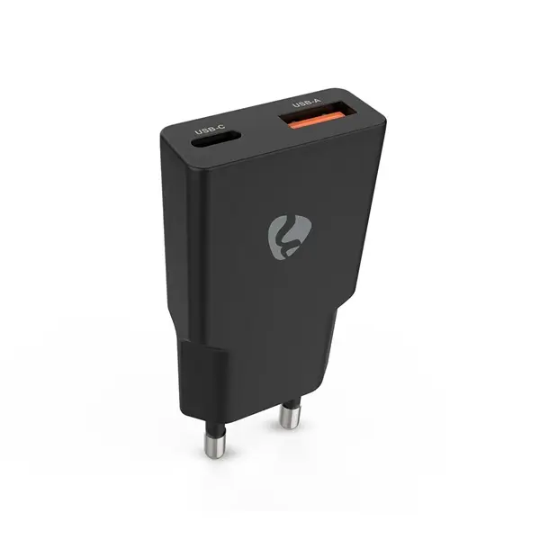 Nedis WCHA30BK gyorstöltő USB-A / USB-C töltő, GaN, PD3.0, QC, Gyorstöltési funkció 1,5 / 2,0 / 2,5 / 3,0 A, 30W, fekete – 3. kép