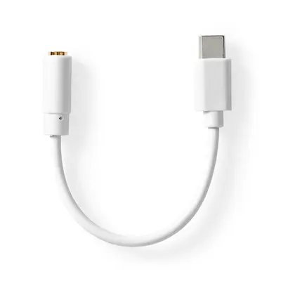 Nedis CCGB65950WT01 USB-C (USB C) dugó - 3,5 mm sztereo jack aljzat, aranyozott, 0,10m – 2. kép