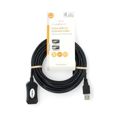 Nedis CCGL60EXTBK50 aktív USB hosszabító, 5m