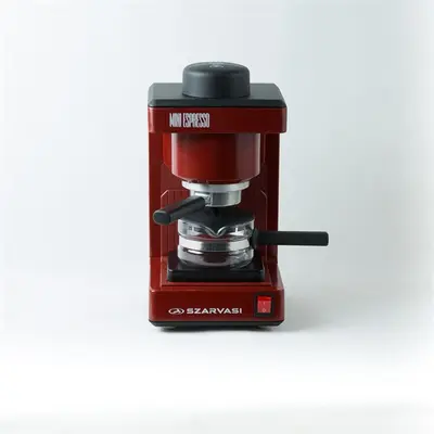 Szarvasi SZV-612/3 Mini presszókávéfőző, bordó, 800W, 2/6 személyes kivitel – 2. kép