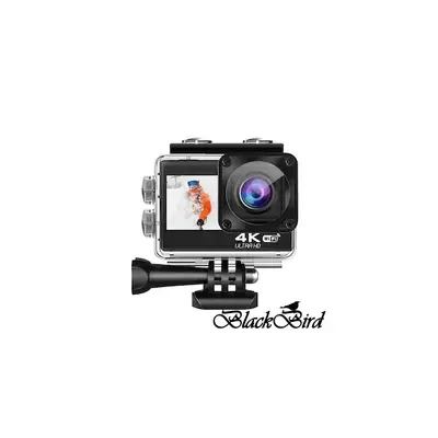 BLACKBIRD Akció Kamera Dual Screen 4K Wifi Magyar menü, Fekete