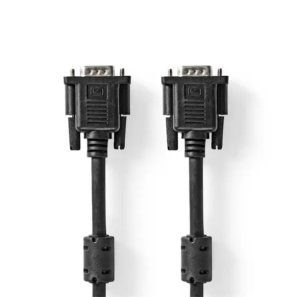 Nedis CCGL59000BK20, VGA kábel, VGA dugó - dugó, Maximális felbontás: 1280x768, hossz: 2m – 2. kép