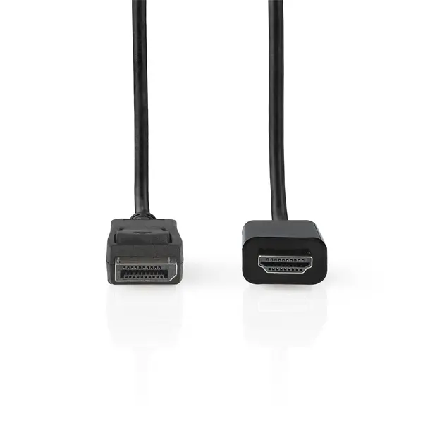 Nedis CCGL37101BK20 DisplayPort dugó - HDMI dugó kábel 4K@30Hz, 2m