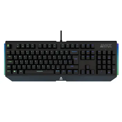 AVAX Vezetékes Billentyűzet FS01 USB, Fekete, Mechanikus, Red Switch, HUN