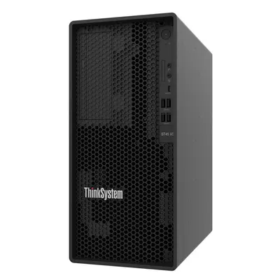 LENOVO torony szerver - ST45 V3 (3.5"), 4C AMD EPYC 4124P 3.8GHz, 1x16GB, 2x480GB RI SSD, Software RAID, 500W.