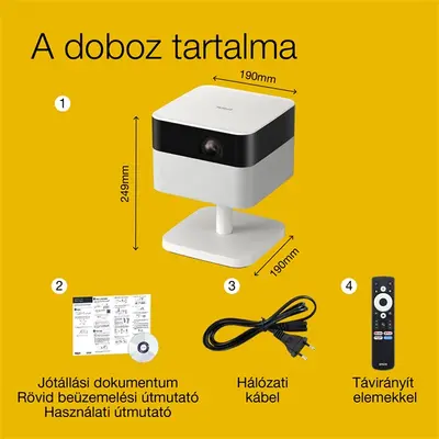 EPSON Projektor - Lifestudio Flex – EF-71 Gyémántfehér (3LCD, 1920x1080, 16:9, 700 AL, 5 000 000:1, HDMI/USB/WiFi) – 2. kép