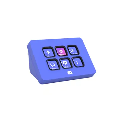 CORSAIR ELGATO STREAM DECK DISCORD Edition, 6 Testreszabható LCD Billentyű, lila