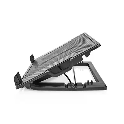 Nedis NBCR200BK notebook hűtő, 14 - 18", 2 X 140mm ventilátor, LED, 1200 rpm – 2. kép