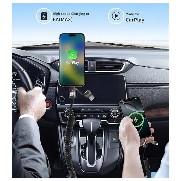 BLACKBIRD Adatkábel Extreme 4in1 USB-A/USB-C/Lightning 50-200cm, fekete – 4. kép