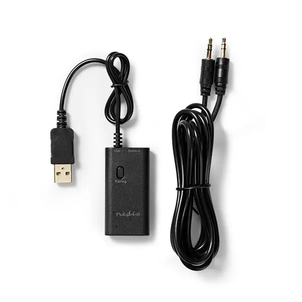 Nedis BTTR050BK, bluetooth adó, Audio/video/adatcsatlakozók bemenete: 1x AUX / 1x USB | SBC – 5. kép