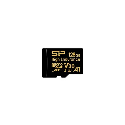 SILICON POWER Memóriakártya MicroSDXC 128GB CL10 UHS-I U3 V30 A1, Golden Series High Endurance