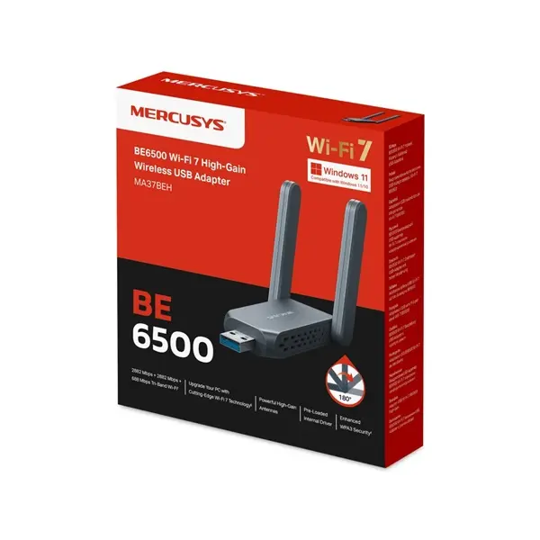 MERCUSYS Wireless Adapter USB Dual Band BE6500, MA37BEH – 2. kép
