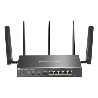 TP-LINK Vezetékes Omada AX3000 VPN Router 1xWAN(1000Mbps) + 4x1000Mbps(POE+) + 1xSFP + 1xSIM, ER706WP-4G