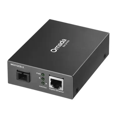 TP-LINK Optikai Media Konverter 1000(réz)-1000(SC), Single mód 2km , MC212CS-2