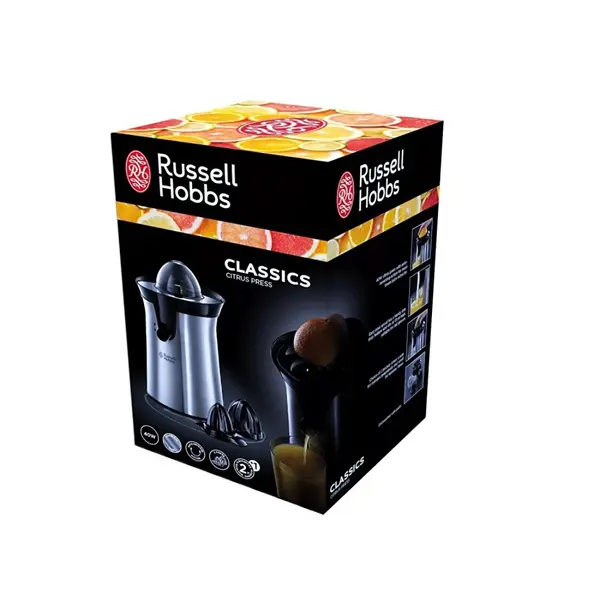 RUSSELL HOBBS Classics 22760-56/RH kézi citrusprés, kompakt, egyszerű használat, citrom/narancs – 2. kép