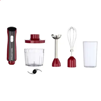 RUSSELL HOBBS DESIRE 27140-56/RH 3 in 1 kézi botmixer, piros, többfunkciós (botmixer–aprító–habverő) – 2. kép