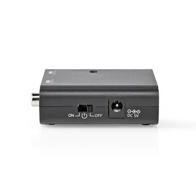 Nedis ACON2505BK digitális audió konverter, digitális koax bemenet, toslink optikai kimenet – 2. kép