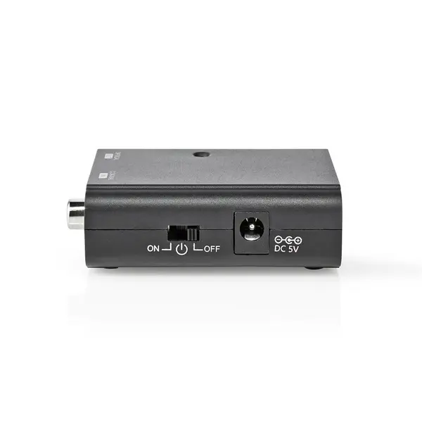 Nedis ACON2505BK digitális audió konverter, digitális koax bemenet, toslink optikai kimenet – 2. kép