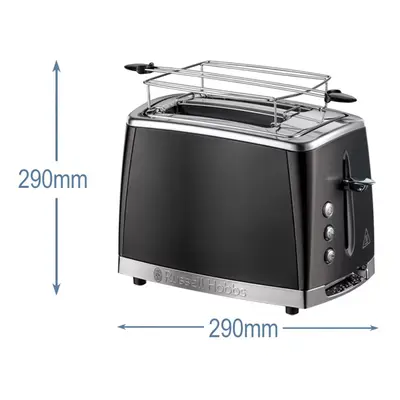 RUSSELL HOBBS MATTE BLACK 26150-56/RH kétszeletes kenyérpirító, matt fekete – 2. kép