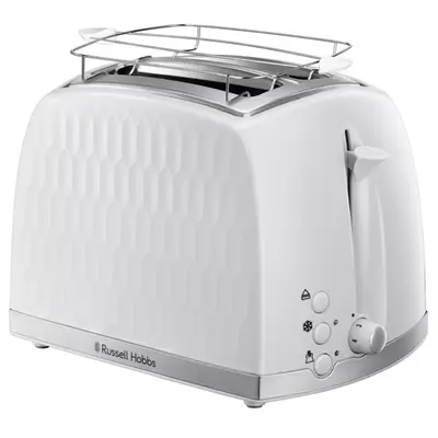 RUSSELL HOBBS HONEYCOMB 26060-56/RH 2 szeletes kenyérpirító, 1500W, fehér