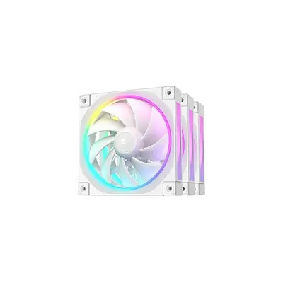 DEEPCOOL Rendszerhűtő Ventilátor FL12 3IN1, ARGB, 12cm, fehér (3 darab/csomag)